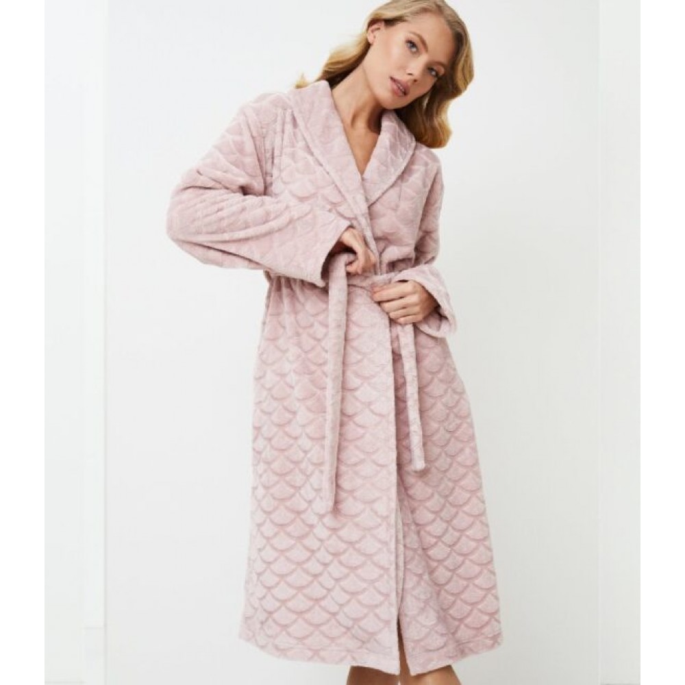 Aruelle "ALISON" Γυναικεία ρόμπα Fleece Σταυρωτή με ζώνη, ΑΠΑΛΟ ΡΟΖ Aruelle "ALISON" Γυναικεία ρόμπα Fleece Σταυρωτή με ζώνη, ΑΠΑΛΟ ΡΟΖ