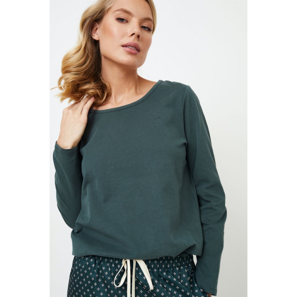 Aruelle GRISELLA Γυναικεία Χειμερινή Πυτζάμα με T-Shirt, ΠΡΑΣΙΝΗ Aruelle GRISELLA Γυναικεία Χειμερινή Πυτζάμα με T-Shirt, ΠΡΑΣΙΝΗ
