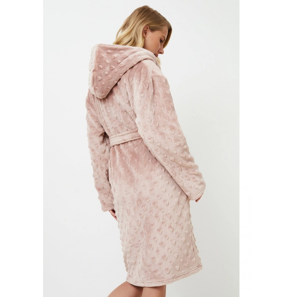 Aruelle "LARA" Γυναικεία ρόμπα Fleece Σταυρωτή με κουκούλα, ΣΟΜΟΝ Aruelle "LARA" Γυναικεία ρόμπα Fleece Σταυρωτή με κουκούλα, ΣΟΜΟΝ