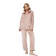 Aruelle "LARA" Γυναικεία ρόμπα Fleece με φερμουάρ και καρδούλες, ΣΟΜΟΝ Aruelle "LARA" Γυναικεία ρόμπα Fleece με φερμουάρ και καρδούλες, ΣΟΜΟΝ