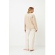 Aruelle MAGGIE SET SOFT Γυναικείo Set Πυτζάμα Fleece, ΜΠΕΖ Aruelle MAGGIE SET SOFT Γυναικείo Set Πυτζάμα Fleece, ΜΠΕΖ
