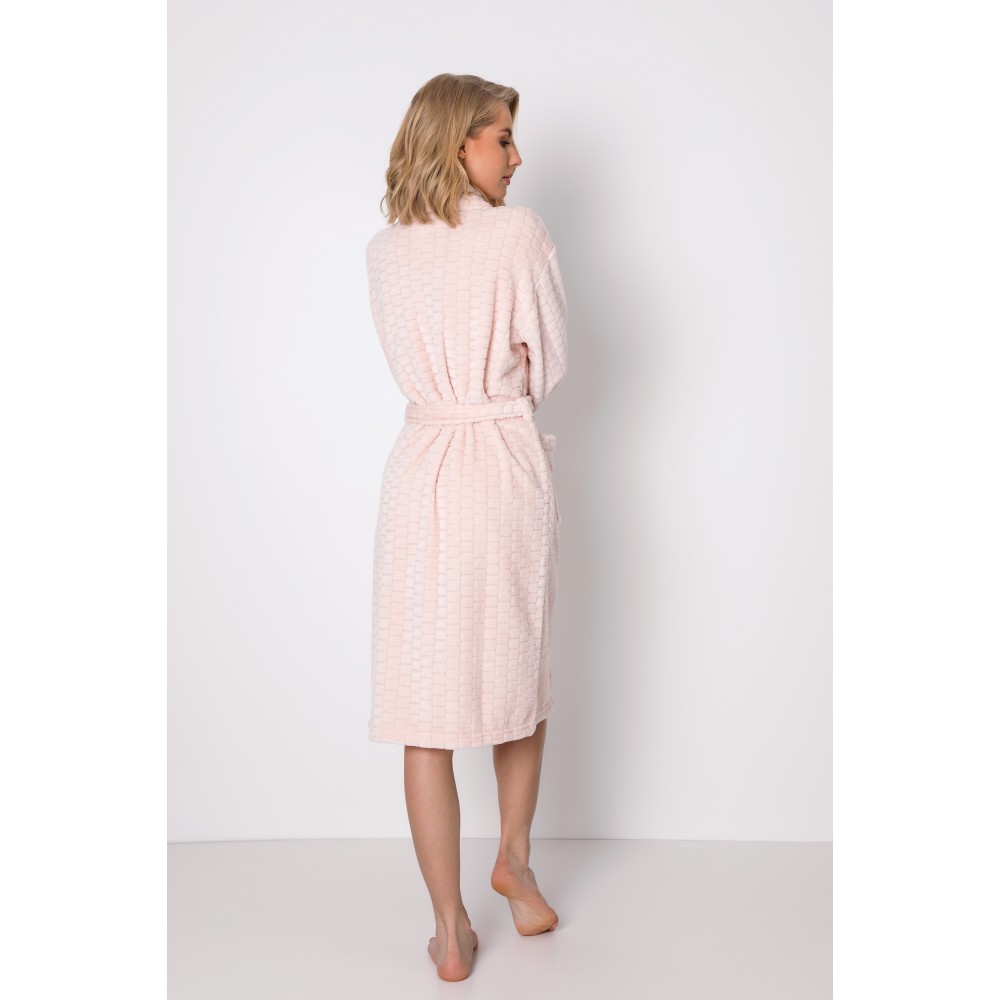 Aruelle Pearl, Γυναικεία Fleece Μακριά Ρόμπα, ΑΠΑΛΟ ΣΟΜΟΝ