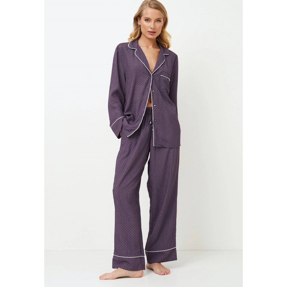 Aruelle SABINE, Γυναικεία Πυτζάμα Κουμπωτή Viscose, ΜΕΛΙΤΖΑΝΙ Aruelle SABINE, Γυναικεία Πυτζάμα Κουμπωτή Viscose, ΜΕΛΙΤΖΑΝΙ