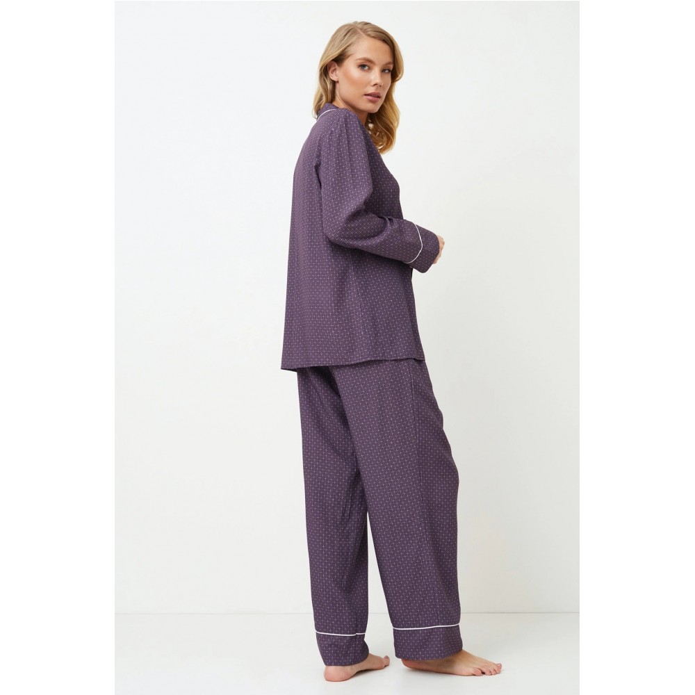 Aruelle SABINE, Γυναικεία Πυτζάμα Κουμπωτή Viscose, ΜΕΛΙΤΖΑΝΙ Aruelle SABINE, Γυναικεία Πυτζάμα Κουμπωτή Viscose, ΜΕΛΙΤΖΑΝΙ