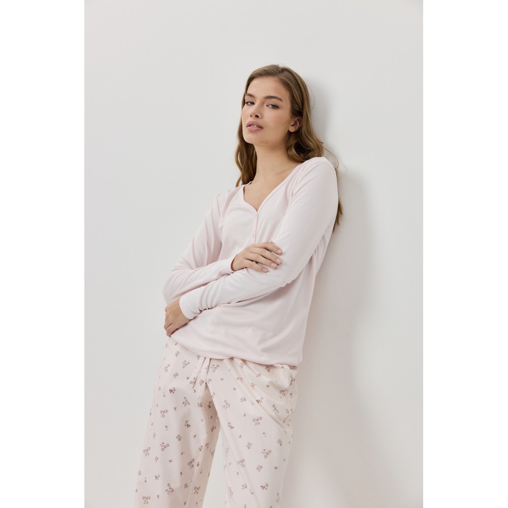 Aruelle Pernille PJ Long Γυναικεία Πυζάμα Modal, ΡΟΖ