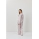 Aruelle Rosa PJ Long Γυναικεία Σατέν Πυζάμα με κουμπιά, DUSTY PINK