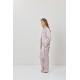 Aruelle Rosa PJ Long Γυναικεία Σατέν Πυζάμα με κουμπιά, DUSTY PINK