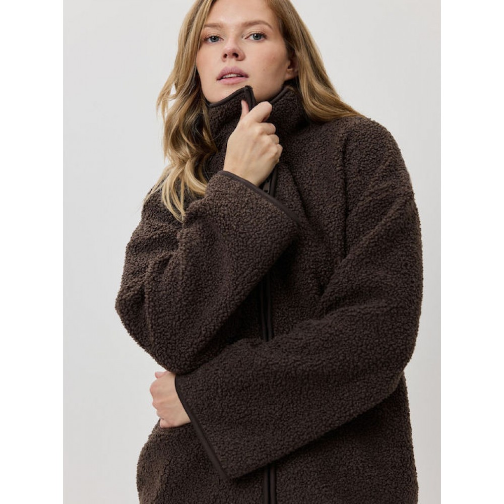 Aruelle Browney, Γυναικεία Ζακέτα Fleece με φερμουάρ, ΚΑΦΕ
