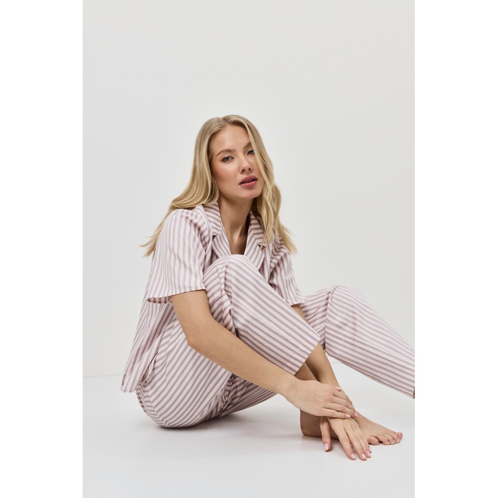 Aruelle Elow, Γυναικείο Σετ Πυτζάμες σε Ανδρικό στυλ, ΡΟΖ