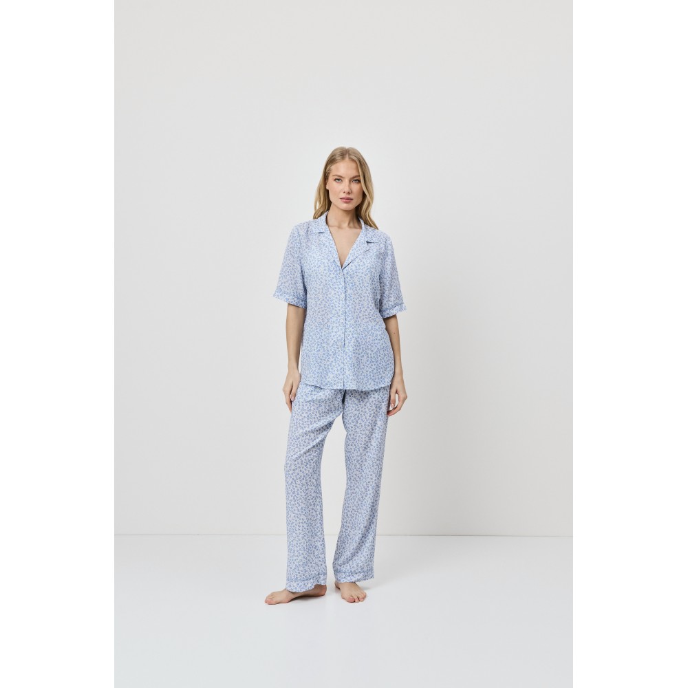 Aruelle Lullaby, Γυναικεία Πυτζάμα Κοντό Μανίκι σε Ανδρικό στυλ, ΣΙΕΛ