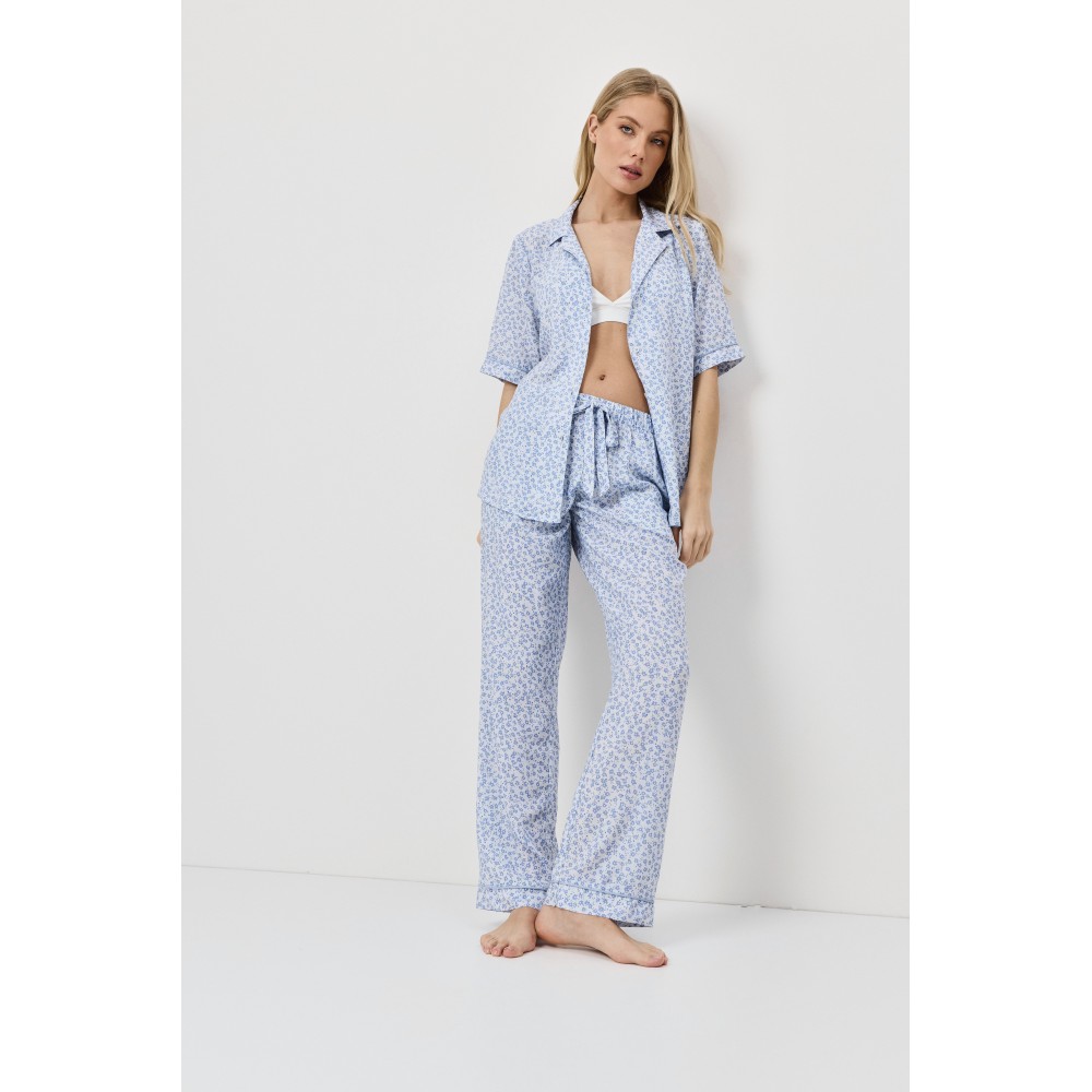 Aruelle Lullaby, Γυναικεία Πυτζάμα Κοντό Μανίκι σε Ανδρικό στυλ, ΣΙΕΛ