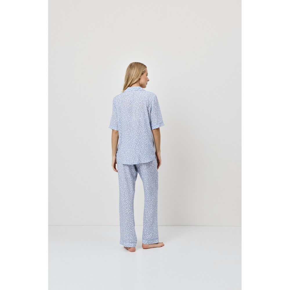 Aruelle Lullaby, Γυναικεία Πυτζάμα Κοντό Μανίκι σε Ανδρικό στυλ, ΣΙΕΛ