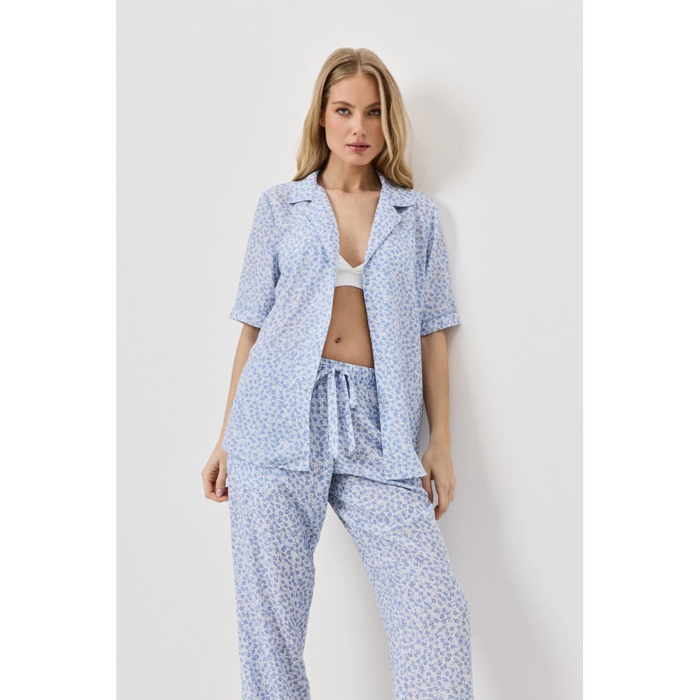 Aruelle Lullaby, Γυναικεία Πυτζάμα Κοντό Μανίκι σε Ανδρικό στυλ, ΣΙΕΛ