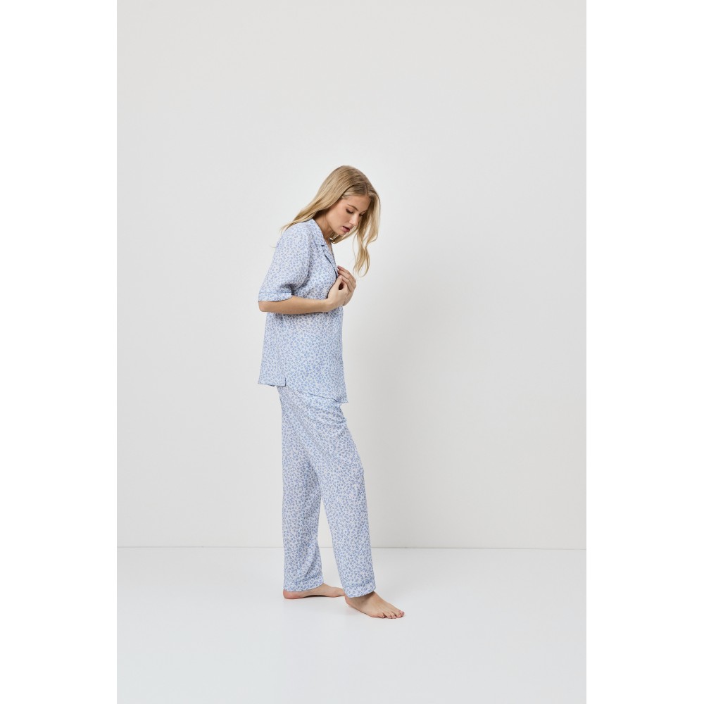 Aruelle Lullaby, Γυναικεία Πυτζάμα Κοντό Μανίκι σε Ανδρικό στυλ, ΣΙΕΛ