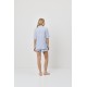 Aruelle Lullaby, Γυναικείο Πυτζαμάκι με Σορτς και Κοντό Μανίκι σε Ανδρικό στυλ, ΣΙΕΛ