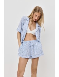 Aruelle Lullaby, Γυναικείο Πυτζαμάκι με Σορτς και Κοντό Μανίκι σε Ανδρικό στυλ, ΣΙΕΛ