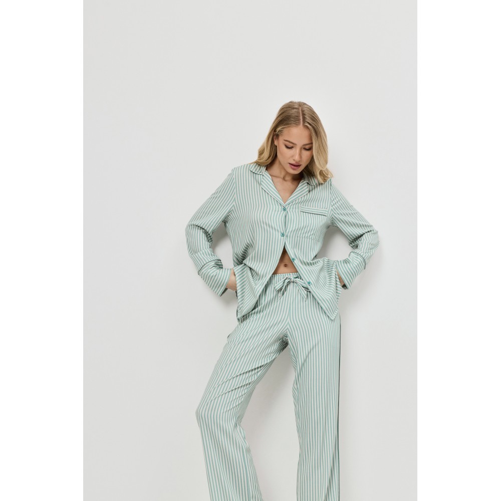 Aruelle Moss, Γυναικεία Πυτζάμα  Viscose σε Ανδρικό στυλ, ΒΕΡΑΜΑΝ
