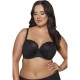 Ava 2111  Σουτιέν Soft Side Support για μεγάλο στήθος, χωρίς ενίσχυση με  δαντέλα, ΜΑΥΡΟ