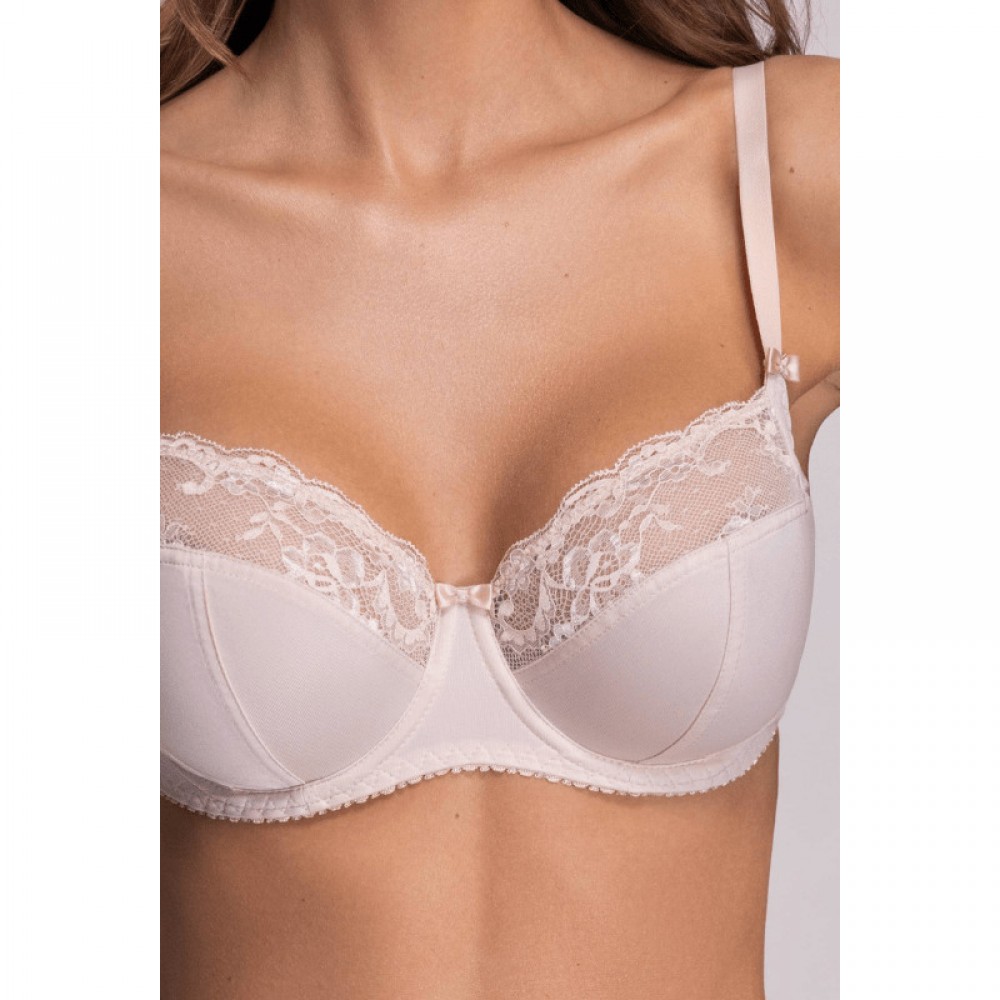 Ava 2111  Σουτιέν Soft Side Support για μεγάλο στήθος, χωρίς ενίσχυση με  δαντέλα ΜΠΕΖ