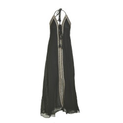 Ble Resort Collection 5-41-348-0628,  Φόρεμα Μακρύ Αμάνικο Βαμβακερό ΜΑΥΡΟ