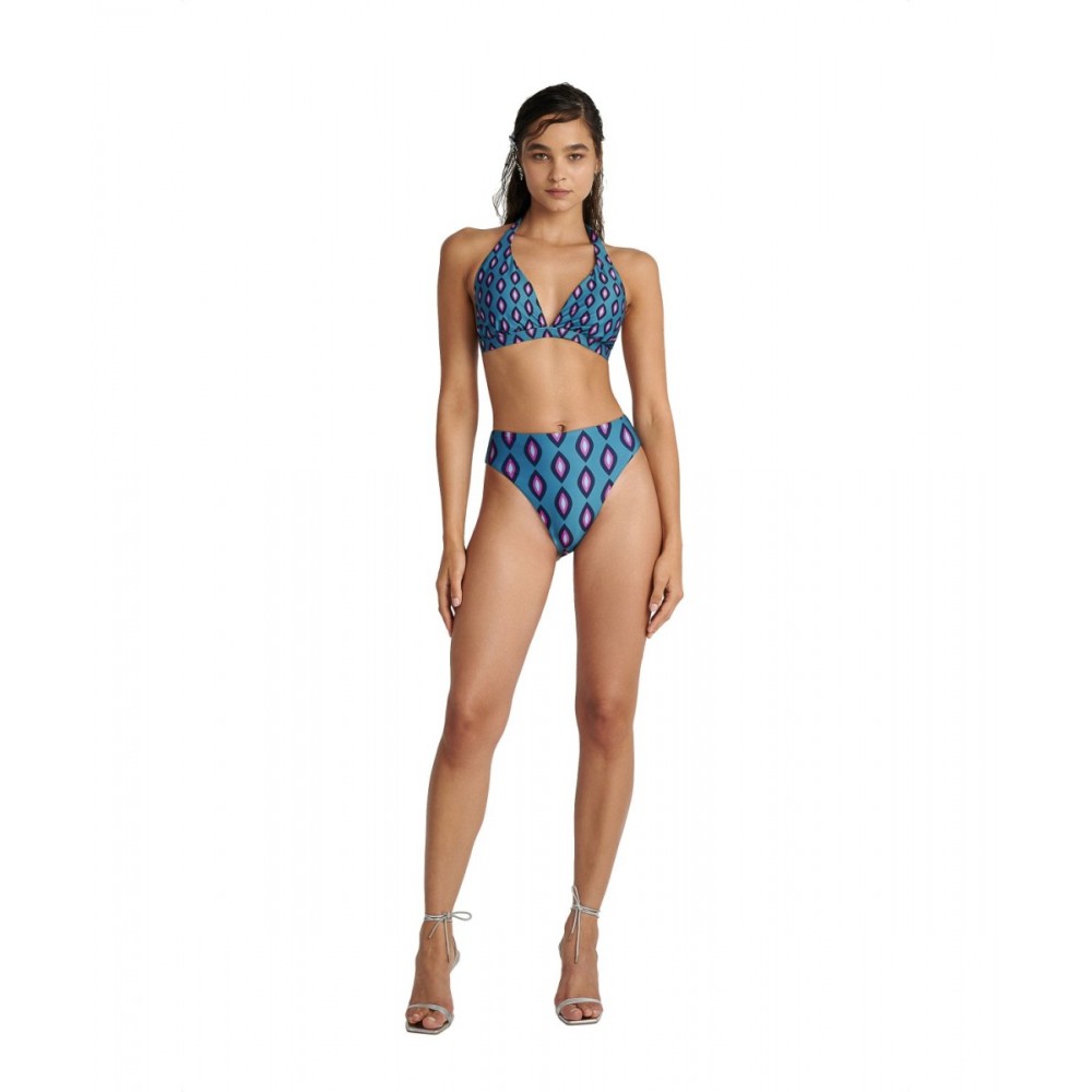 BLU4U 25366250D-21 "BLUE REEF",  Γυναικείο Μαγιό Τοπ για μεγάλο στήθος cup D, ΠΡΑΣΙΝΟ ΣΚΟΥΡΟ