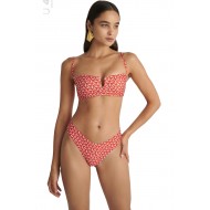 BLU4U 25365262-20, Γυναικείο Μαγιό Κυλοτάκι Brazilian  "RETRO RED", ΚΟΡΑΛΛΙ