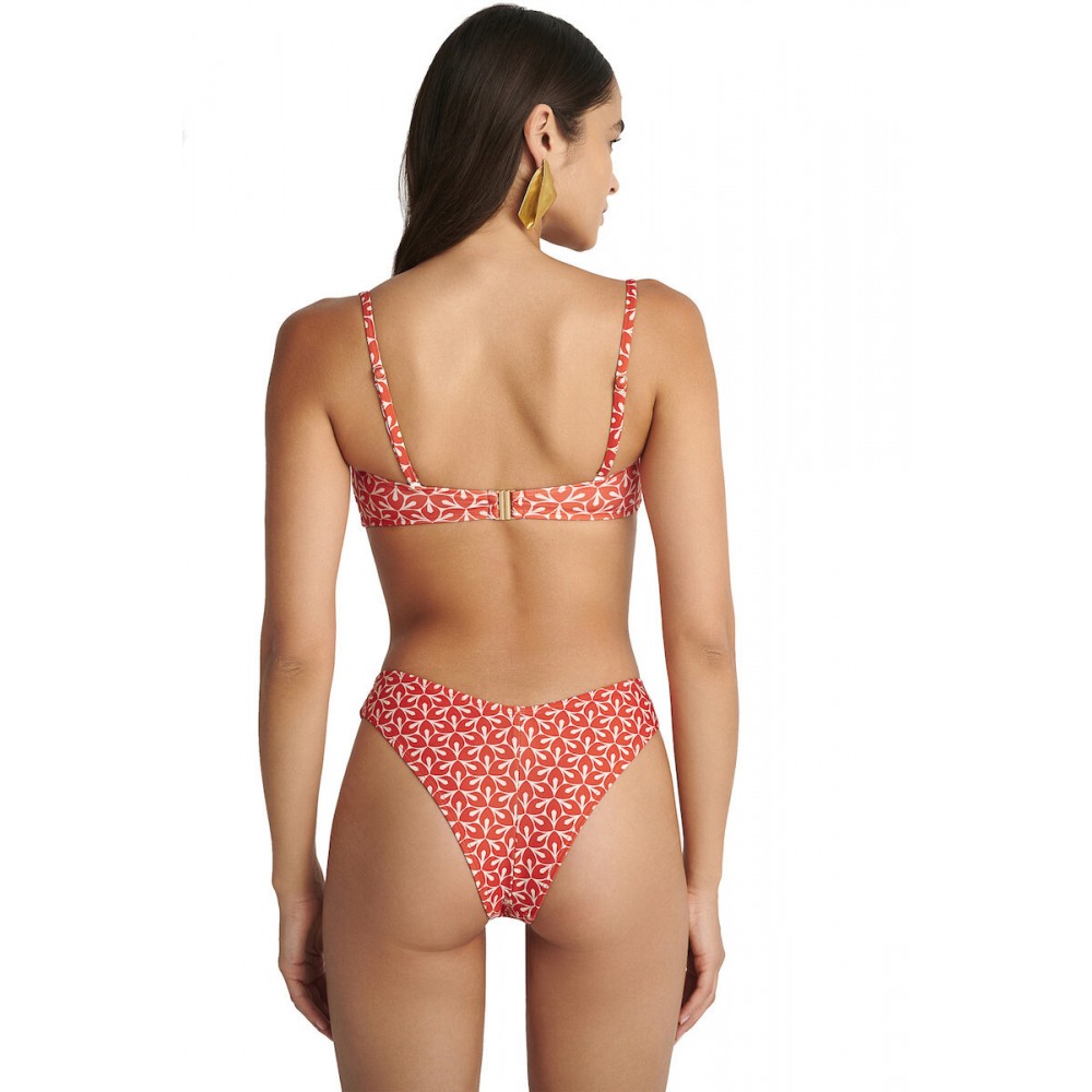 BLU4U 25365262-20, Γυναικείο Μαγιό Κυλοτάκι Brazilian  "RETRO RED", ΚΟΡΑΛΛΙ