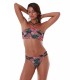 Bluepoint 25065014, "SECRET GARDEN, Γυναικείο Bikini Slip με κοψίματα, ΜΑΥΡΟ