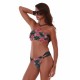 Bluepoint 25065014, "SECRET GARDEN, Γυναικείο Bikini Slip με κοψίματα, ΜΑΥΡΟ