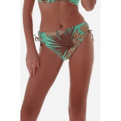 Bluepoint 25065152 "AFRICANA" Γυναικείο Bikini Slip Ψηλόμεσο με σούρα,  ΒΕΡΑΜΑΝ
