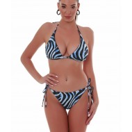 Bluepoint 25065042, "SAFARI CHIC" Γυναικείο Bikini Slip με κορδονάκι, ΣΙΕΛ
