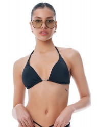 Bluepoint 25066097, Solid Bikini Top  Τριγωνάκι, ΜΑΥΡΟ