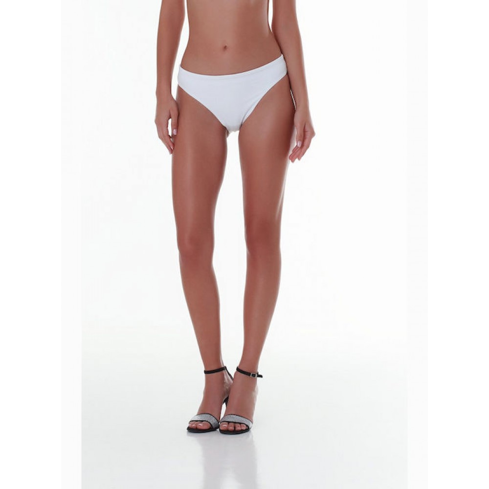 Bluepoint 26065092-01 Γυναικείο Κυλοτάκι Μαγιό σε κανονικό κόψιμο, ΑΣΠΡΟ