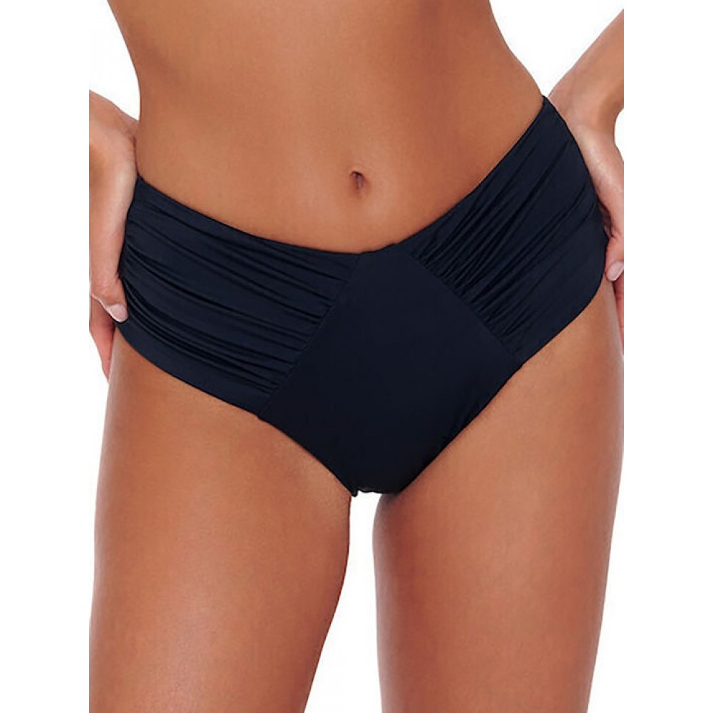 Bluepoint 25065095-02, Γυναικείο Μαγιό BIkini Bottom Ψηλοκάβαλο, ΜΑΥΡΟ