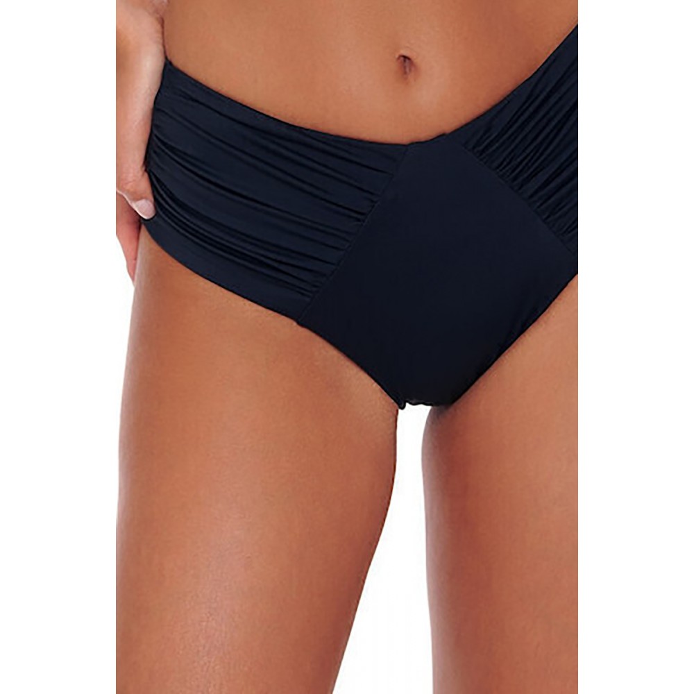 Bluepoint 25065095-02, Γυναικείο Μαγιό BIkini Bottom Ψηλοκάβαλο, ΜΑΥΡΟ