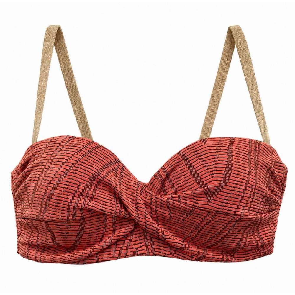 Bluepoint 26066003D-49, Γυναικείο Strapless Bikini Top "ON THE ROCKS", ΤΑΜΠΑ