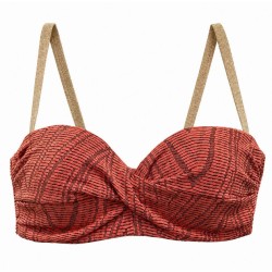 Bluepoint 26066003D-49, Γυναικείο Strapless Bikini Top "ON THE ROCKS", ΤΑΜΠΑ