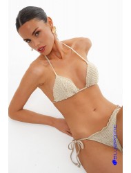 Bluepoint 26065031-40, Γυναικείο Κυλοτάκι  Bikini Bottom Brazilian, ΜΠΕΖ-ΧΡΥΣΟ