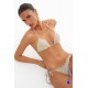 Bluepoint 26066031-40, Γυναικείο Τριγωνάκι Bikini Top, ΜΠΕΖ-ΧΡΥΣΟ