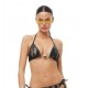 Bluepoint 26066073-18, Γυναικείο Τριγωνάκι Bikini Top "CROCO EFFECT", ΚΑΦΕ