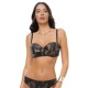 Bluepoint 26066075D-18, Γυναικείο Bikini Top Strapless "Croco Effect", ΚΑΦΕ