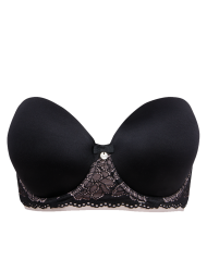 Berlei Curvy Strapless B5062 Σουτιέν strapless για μεγάλο στήθος με μπανέλα, ΜΑΥΡΟ