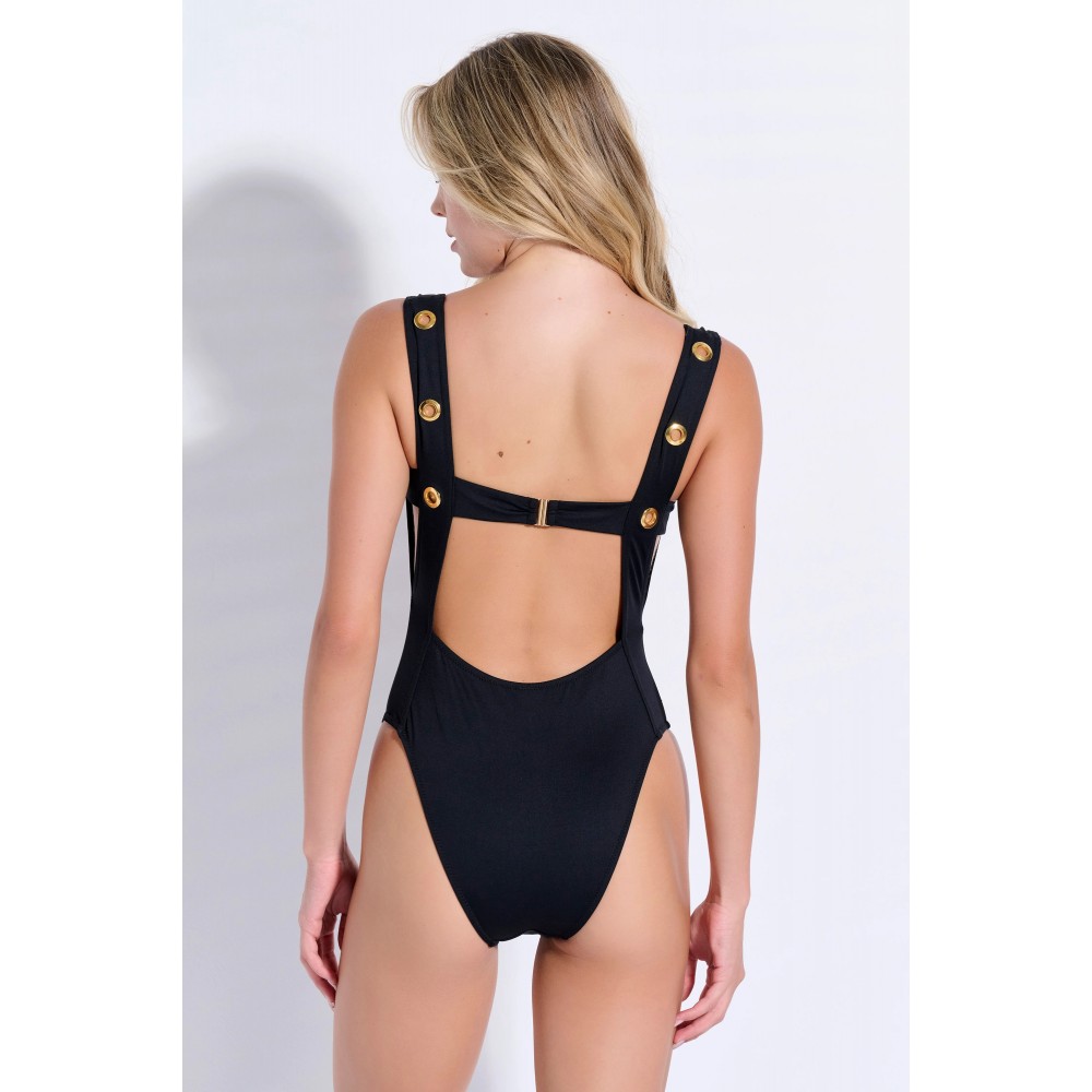 Bilitis, EXTRAVAGANZA EX285 Γυναικείο Ολόσωμο Μαγιό με τρουκς, ΜΑΥΡΟ