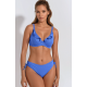 Bilitis, FANTASIA FA010, Γυναικείο Μαγιό Σετ Μπικίνι cup Ε με βολάν, ΜΠΛΕ ΡΟΥΑ