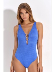 Bilitis, FANTASIA FA320 Γυναικείο Ολόσωμο Μαγιό με κρίκους, ΜΠΛΕ ΡΟΥΑ