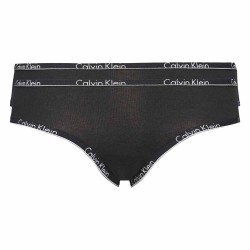 Calvin Klein CK ONE F1039E-2pcs κυλοτάκι βαμβακερό με λογότυπο ΜΑΥΡΟ