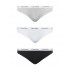 Calvin Klein  QD3588E-999 Bikini 3PK, βαμβακερά κυλοτάκια  σε συσκευασία των 3 τεμαχίων ΑΣΠΡΟ-ΜΑΥΡΟ-ΓΚΡΙ