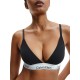 Calvin Klein Light Lined Bralette  000QF5650EE-001 Γυναικείο Bralette με φαρδύ λάστιχο αφαιρούμενη επένδυση ΜΑΥΡΟ