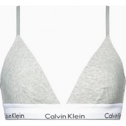 Calvin Klein Light Lined Bralette 000QF5650EE-020 Γυναικείο Bralette με φαρδύ λάστιχο αφαιρούμενη επένδυση ΓΚΡΙ