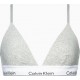 Calvin Klein Light Lined Bralette 000QF5650EE-020 Γυναικείο Bralette με φαρδύ λάστιχο αφαιρούμενη επένδυση ΓΚΡΙ